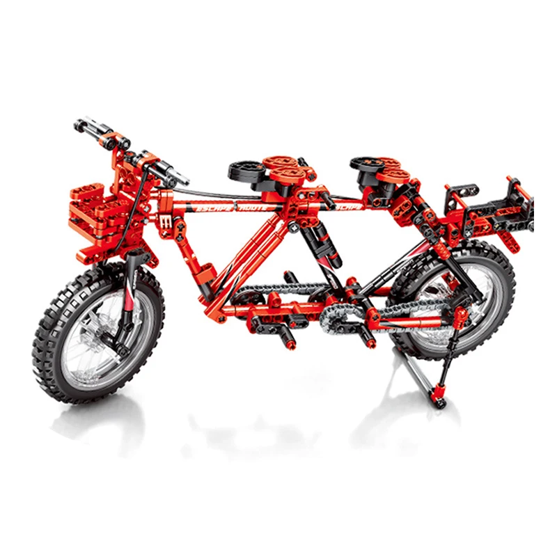 Велосипед Совместимость города горного велосипеда 3D модель строительные блоки