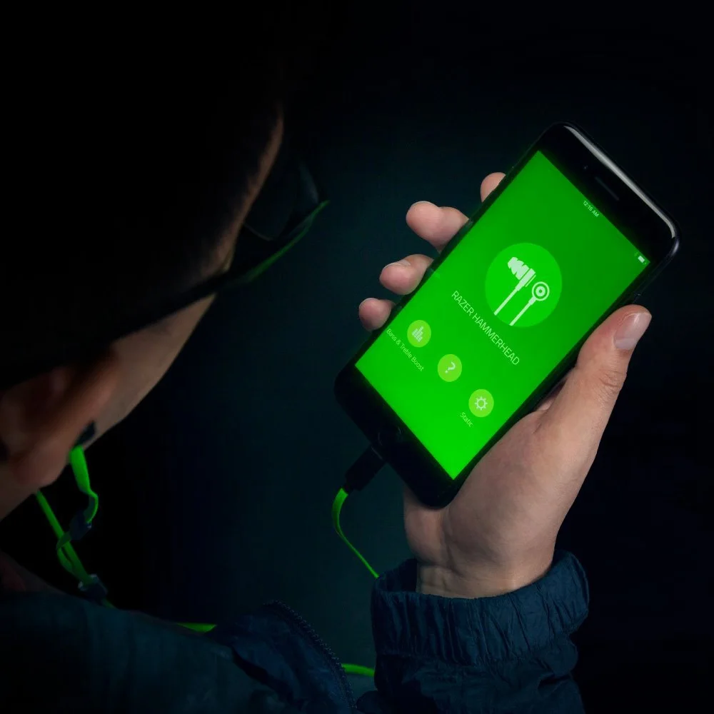 Оригинальные наушники Razer Hammerhead iOS In ear с встроенным пультом дистанционного