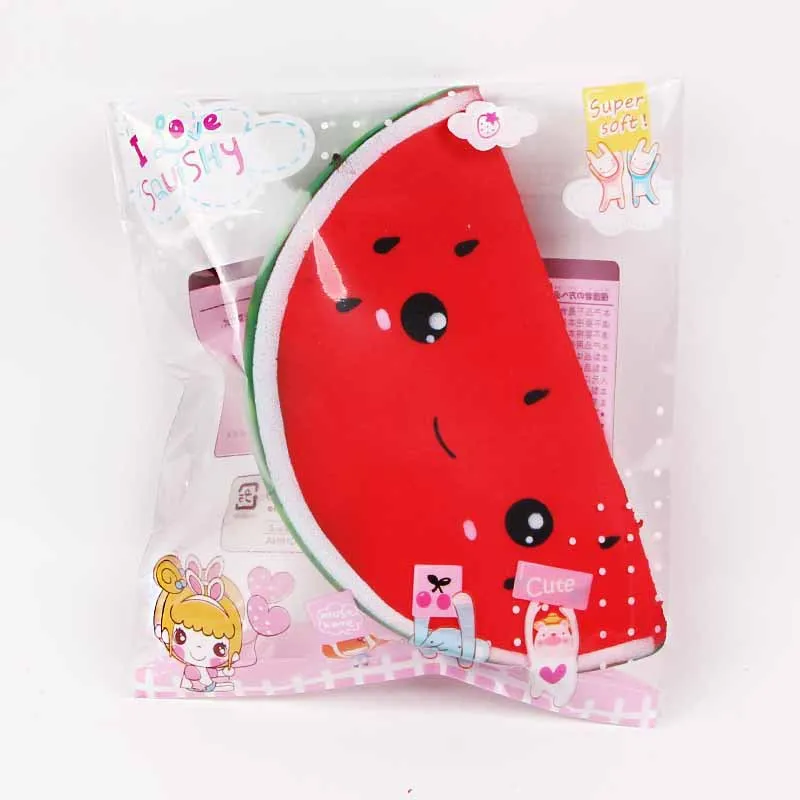 

16cm Watermelon Squishies Slow Rising Jumbo Kawaii Smiling Face Kids Antistress Toy Squeeze Fun Toy Home Office Used