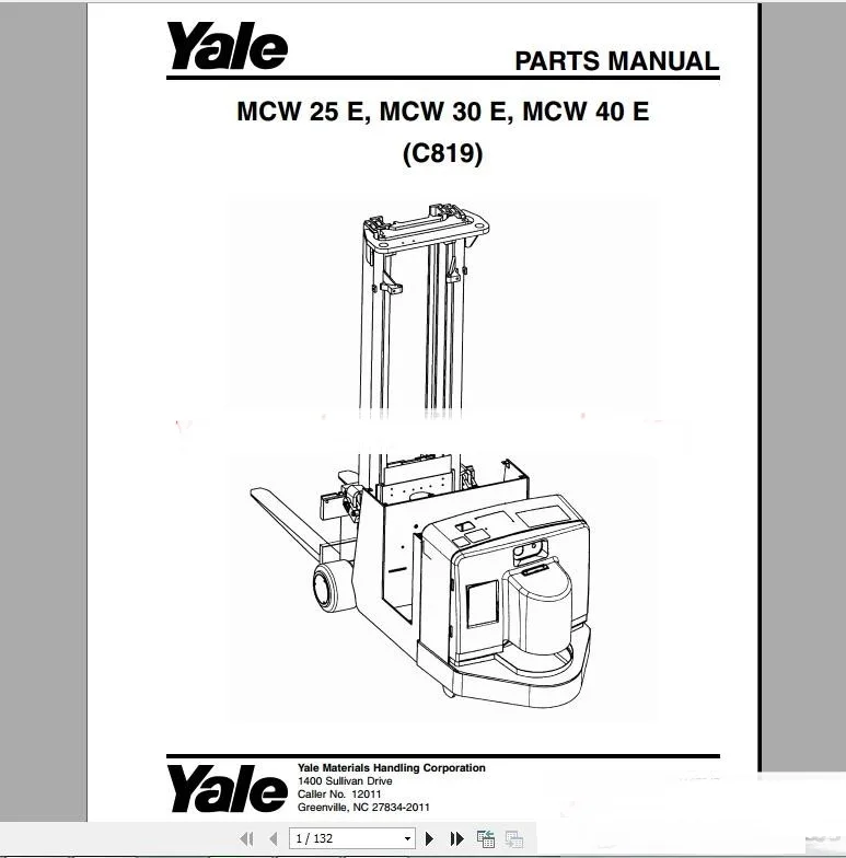 Запчасти YALE PDF 2017 для США и европейской версии все модели | Автомобили мотоциклы