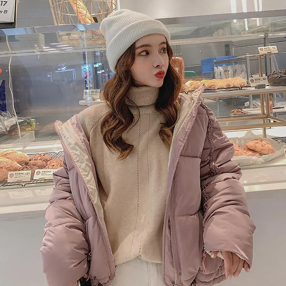PinkyIsBlack 2019 Повседневная Женская хлопковая стеганая куртка короткая осенне зимняя