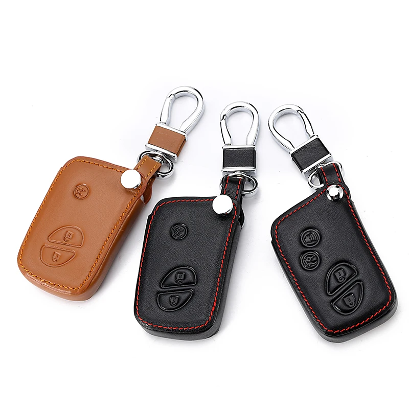 Чехол для автомобильного ключа кожаный Lexus Smart Key Es 300h 250 350 Is Gs Ct200h Rx Ct200 Es240 Gx400 Lx570