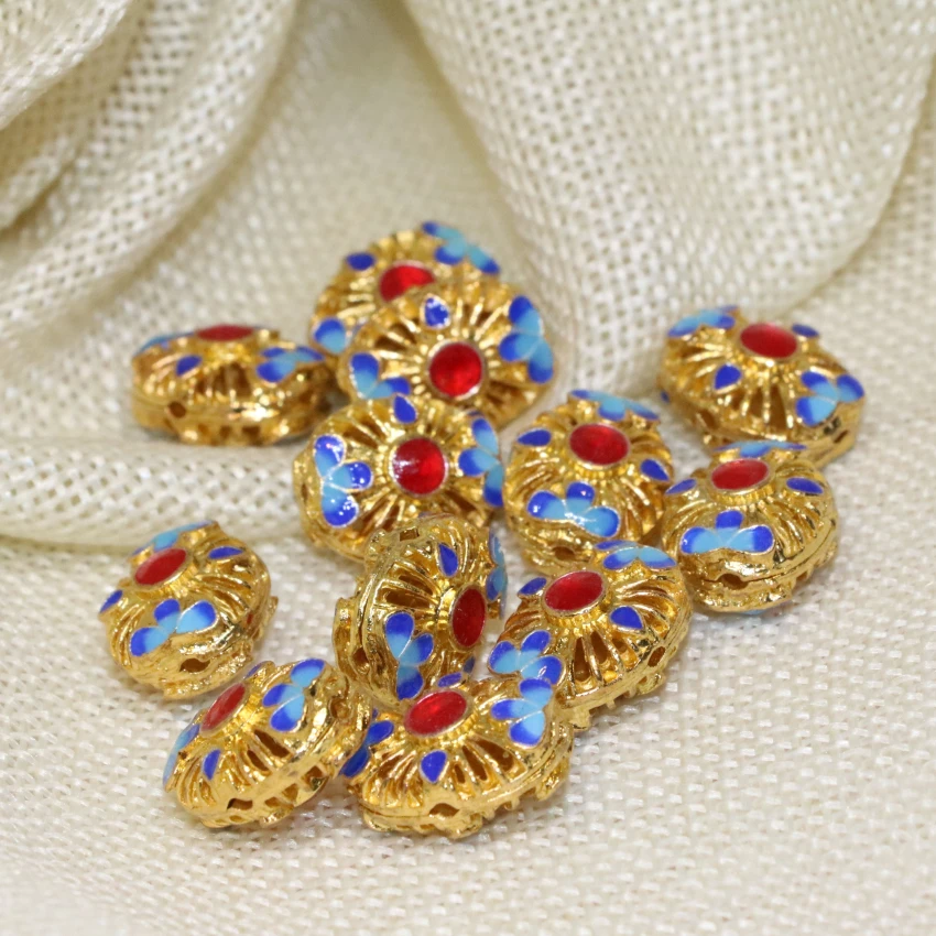 5 шт. аксессуары в античном стиле прямоугольные полазоне эмалированные