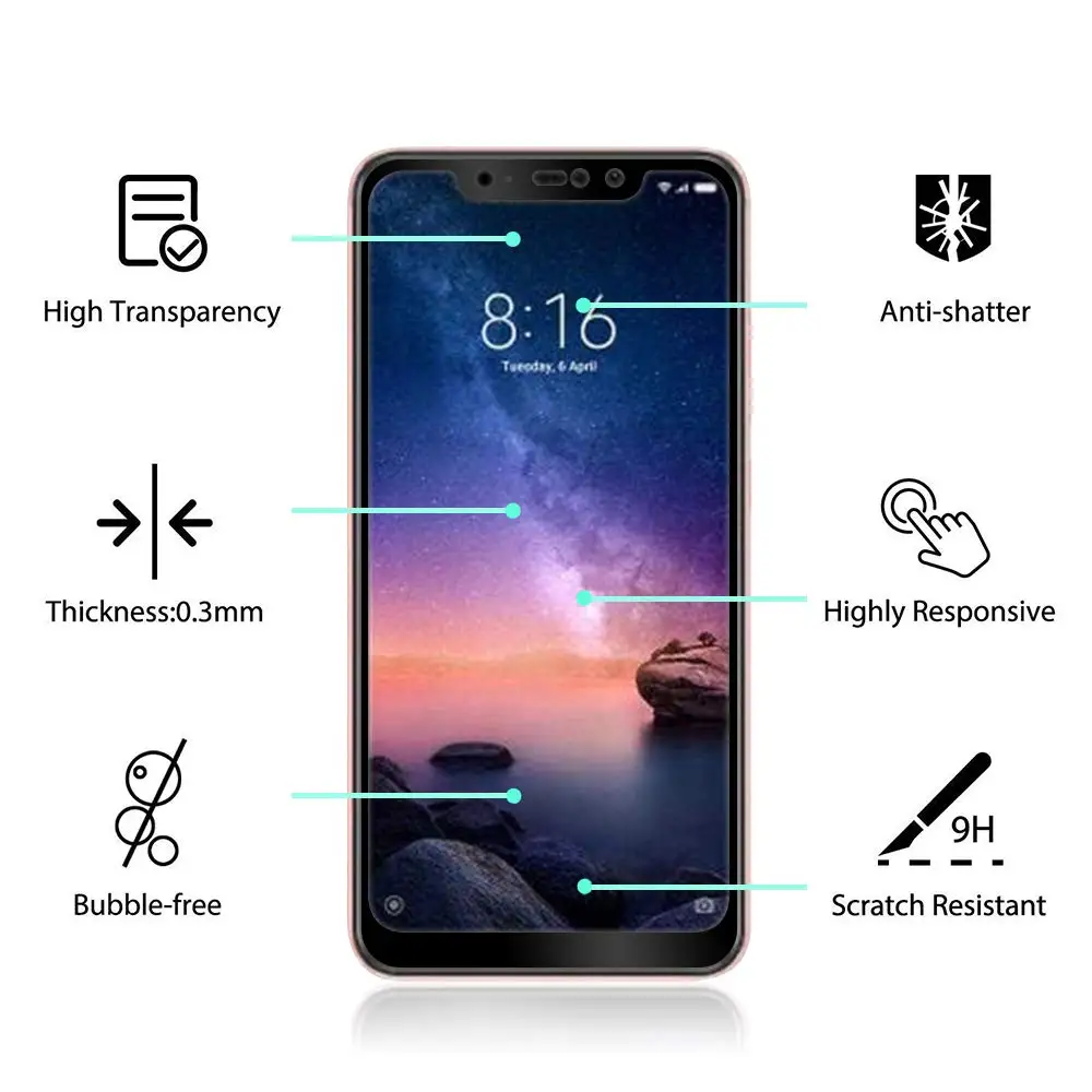 MUSTTRUE 2 шт закаленное стекло для xiaomi 5 5a 5plus Полный экран mi A1 a2 lite x 2s max3 протектор