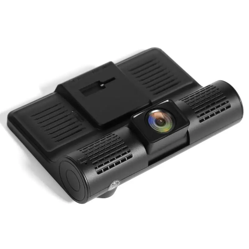 VODOOL SE010 3 объектива Видеорегистраторы для автомобилей Камера Dashcam 4-дюймовый Экран