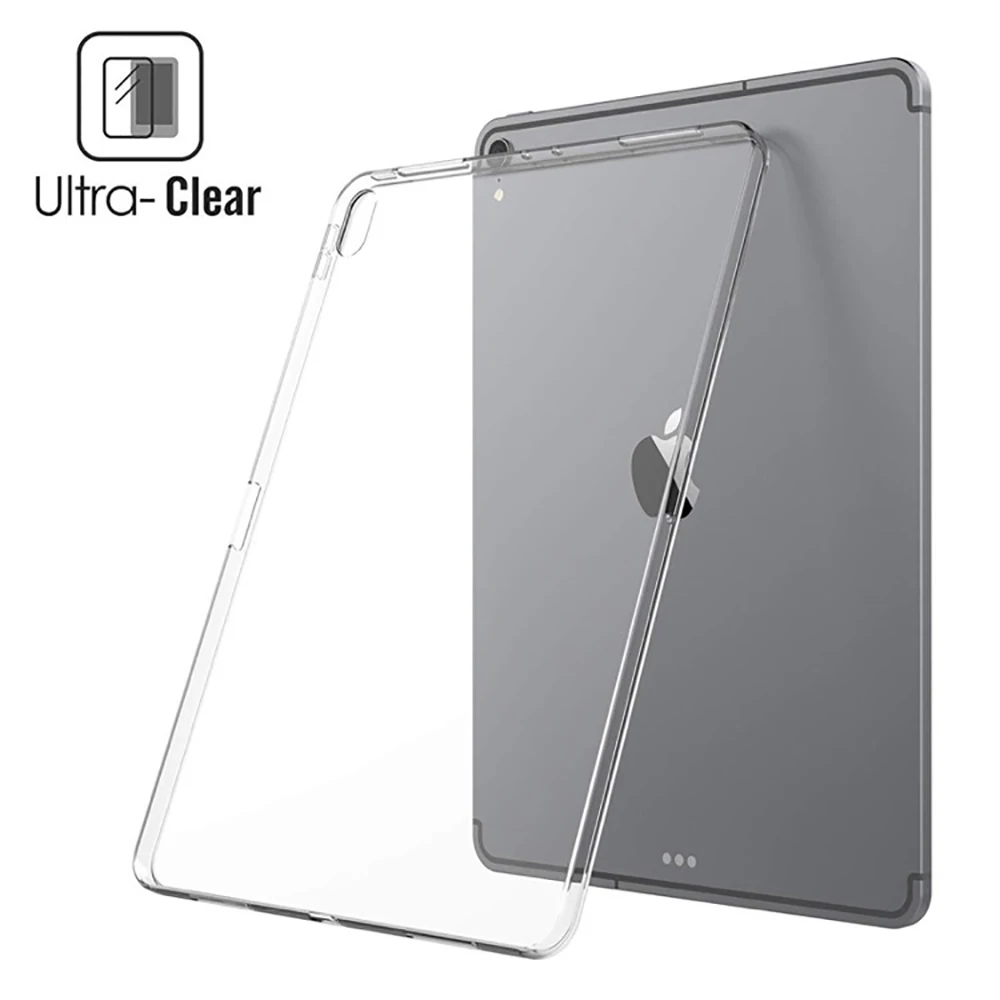 Прозрачный чехол для Apple iPad Pro 11 и 12,9, тонкий мягкий силиконовый чехол из ТПУ для планшетного компьютера, абсорбционный Чехол для iPad Pro 11