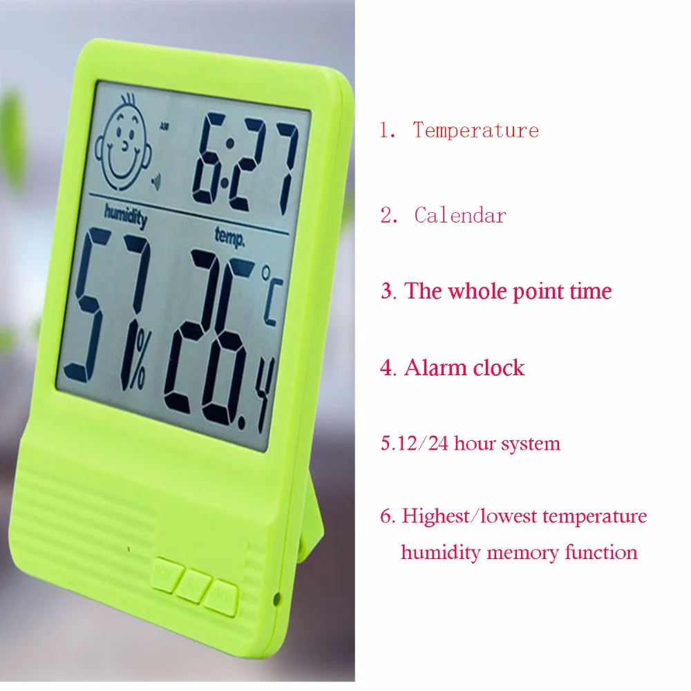 Детский комнатный цифровой датчик температуры и влажности гигрометр с ЖК