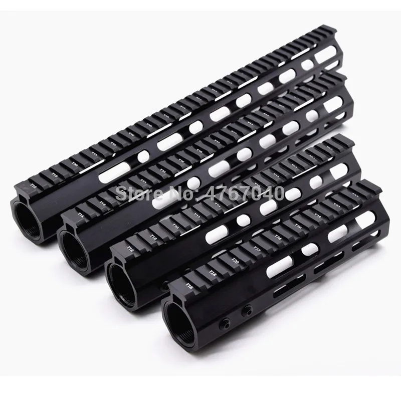 12 дюймов MLOK handguard Free Float Super Slim ar 15 Handguard Quad Rail W/ Nut для M4 M16|Аксессуары охотничьих
