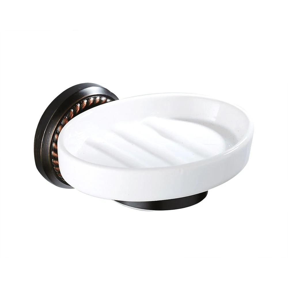 Латунные аксессуары для ванной набор настенного крепления Черный крючок для халата держатель туалетной бумаги фен для ванной набор продуктов