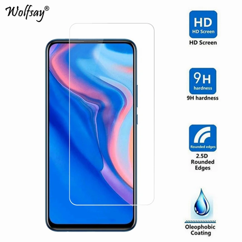 2 uds de Huawei Y9 primer 2019 Protector de pantalla de cristal templado de Huawei Y9 primer 2019 de vidrio pel&iacute;cula del tel&eacute;fono Huawei Y9 primer pel&iacute;cula de 2019-2