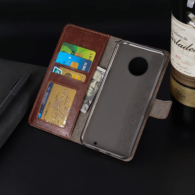 Кожаный чехол для Motorola One Vision Action Zoom с откидной крышкой и фоторамкой Moto G7 Power E6 G6 E5 Z4
