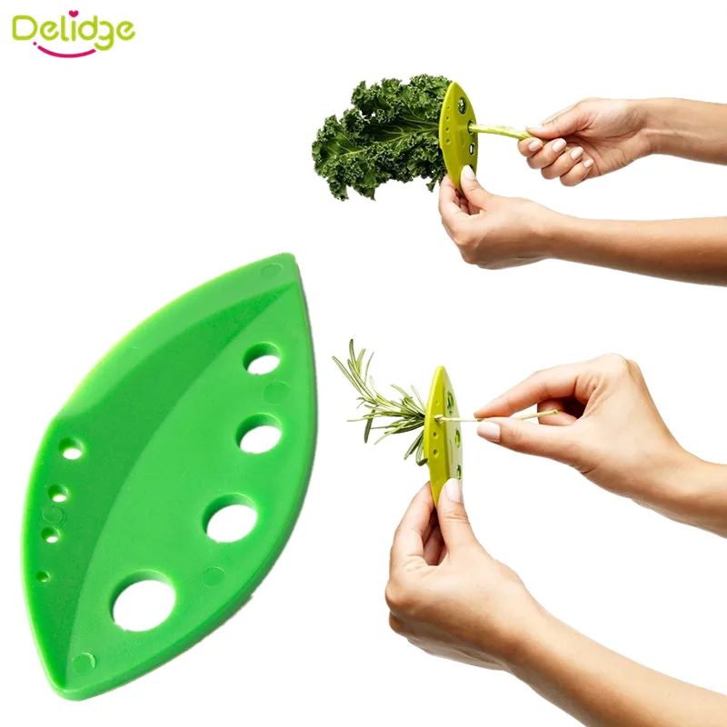 Delidge 1 шт. пластмассовый инструмент для зачистки овощей листьев капусты зелени