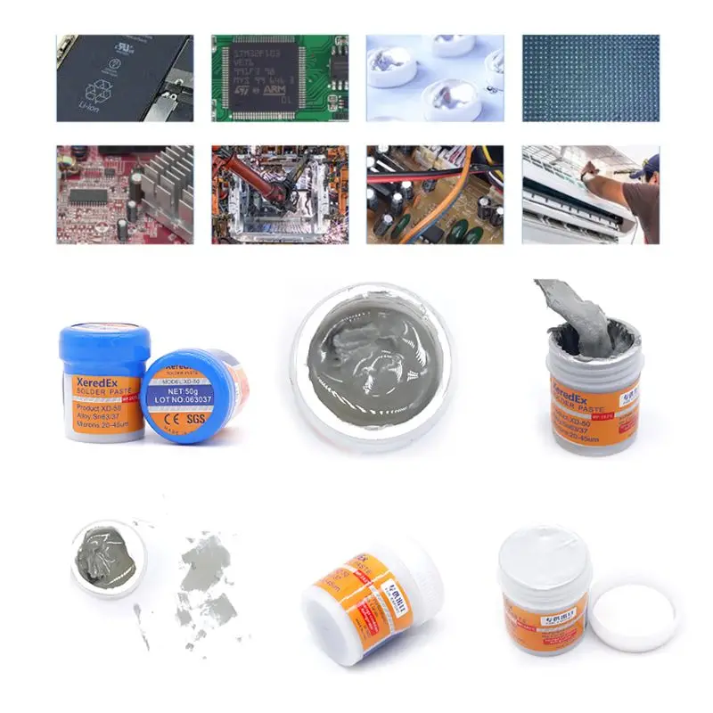 

XD-50 Solder Paste Flux With Lead Phone BGA Rework Reflow SMT Soldering