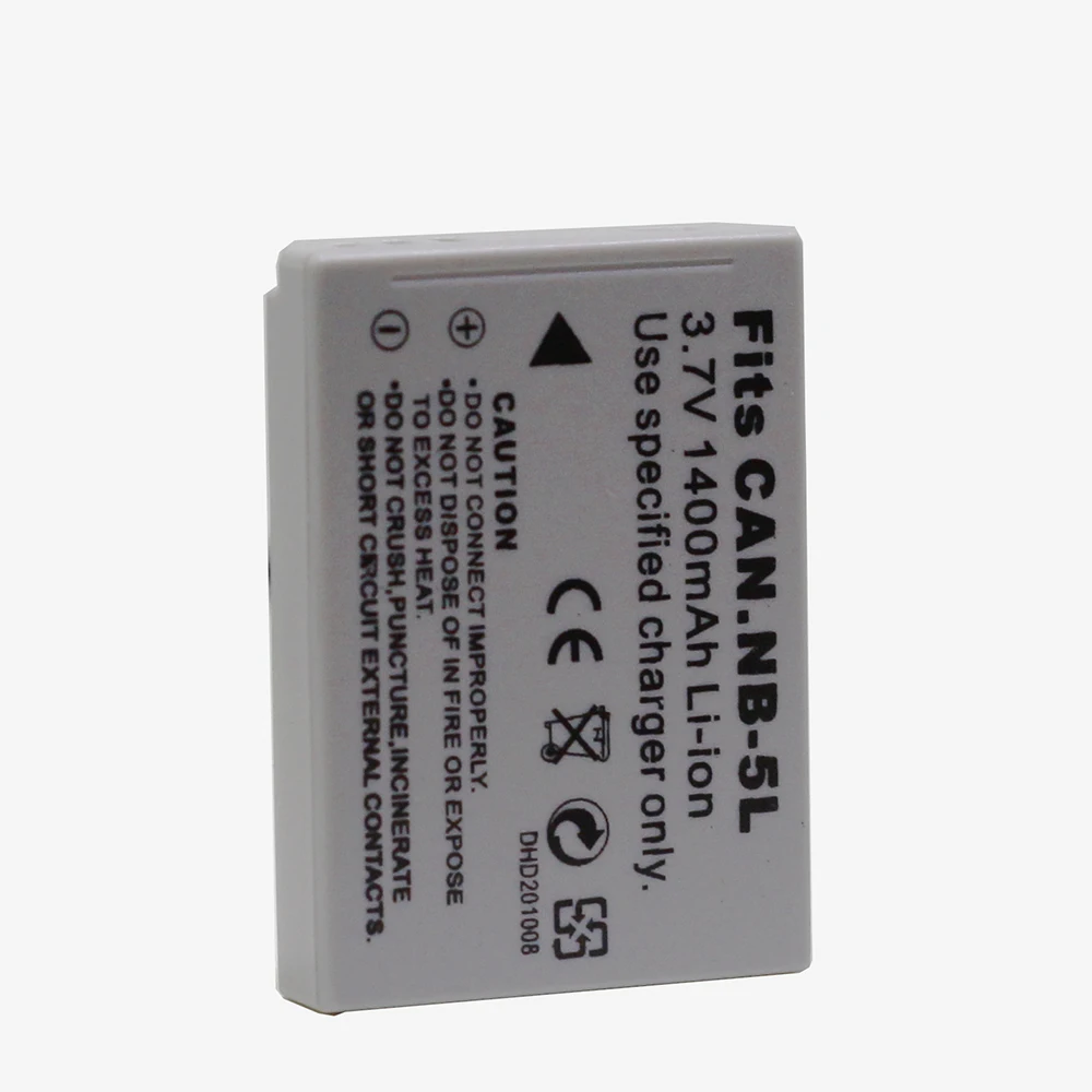Аккумуляторные батареи Doscing NB 5L 1400 мАч для цифровых камер Canon PowerShot SX230 HS SX210 SX200 S100