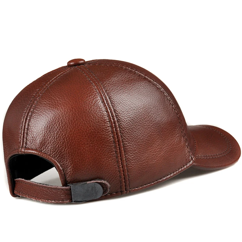 2018 Весенняя Мужская бейсболка из натуральной кожи с принтом орла 56-60 см