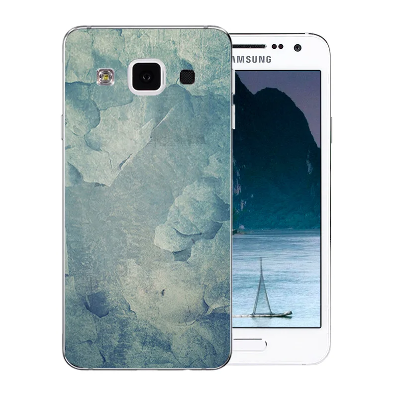 Для Samsung A3 2015 чехол для телефона Мягкий Силиконовый ТПУ цветной каменный узор Galaxy