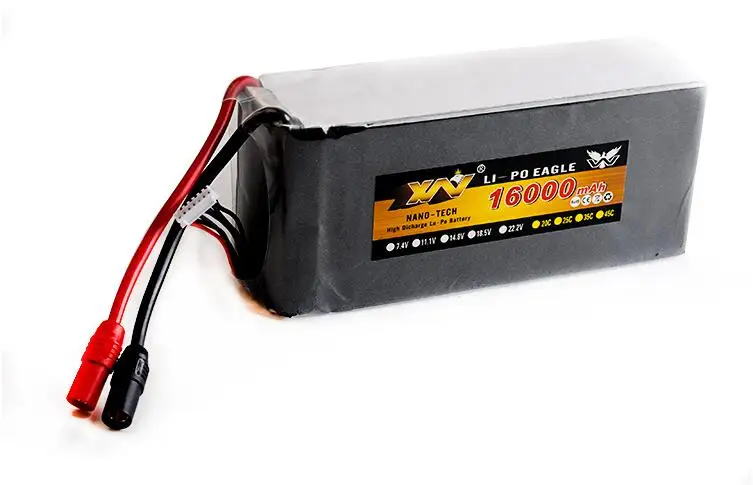 1 шт. RC Lipo батарея 22,2 v 16000mah 15c 6S1P Li-Po батарея AS150 Разъем для RC защиты растений БПЛА Rc Мультикоптер FPV RC Дрон