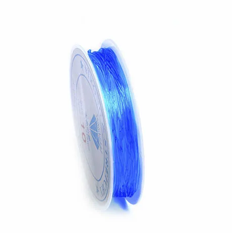 Royal blue 1 рулон кристаллической струны эластичный бисероплетенный провод эластичный прозрачный шнур для самостоятельного изготовления ювелирных изделий красный черный браслет - Цвет: Royal blue