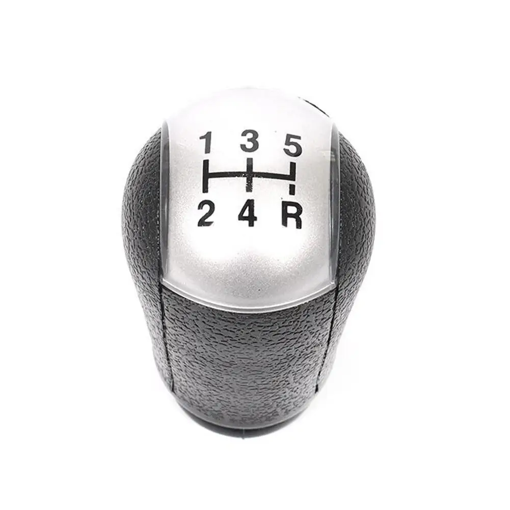 For Ford Focus Mondeo MK3 S-MAX C-MAX Mustang Galaxy Fiesta MK6 Transit 5 Speed Manual Car Gear Shift Knob Black/Silver |
