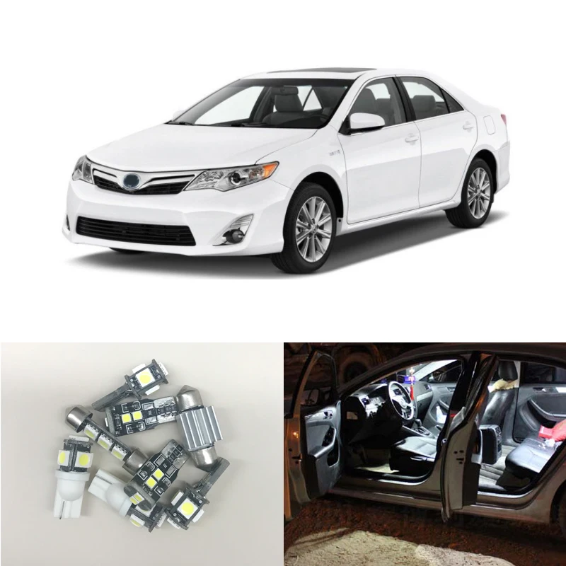 Светодиодная лампа для салона Toyota Camry 8 шт./упак. шина Canbus без ошибок светодиодный