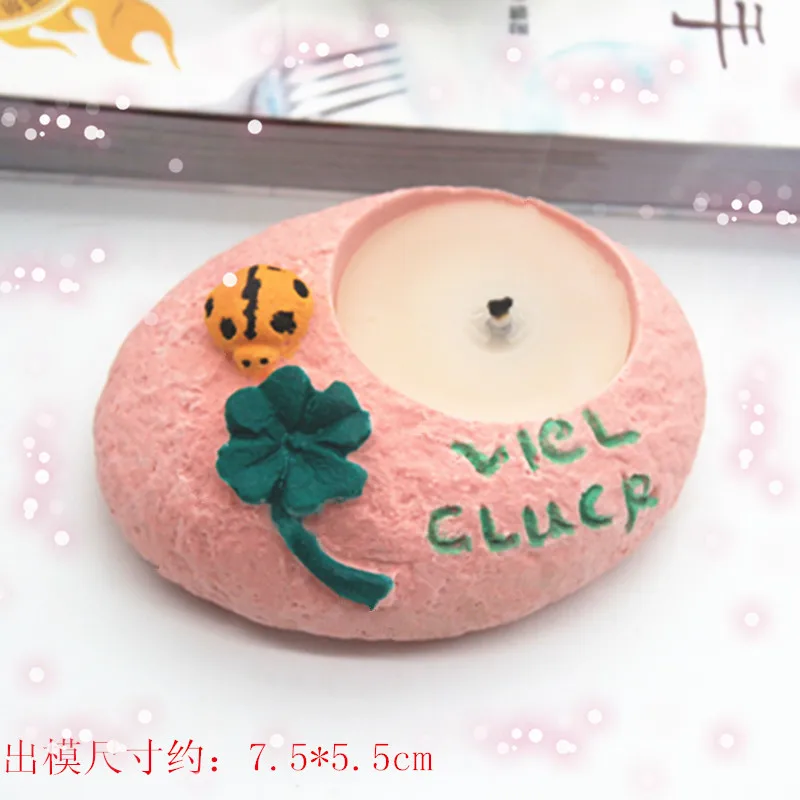 

Stone Candlestick Silicone Mold 3D Concrete Flower Pot Mould Handmade Cement Candle Holder Table Decoration Craft Molds
