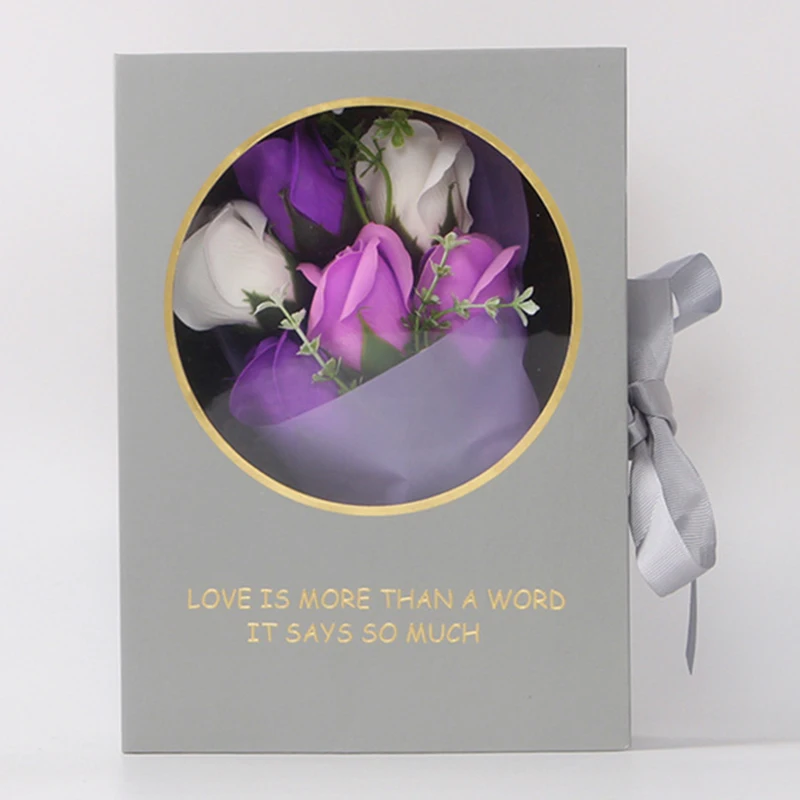 

Artificial Flower Rose bouquet Simulation Flower Gift Box Rose Valentine's Day Wedding Festival Party Box Decoration Fake Flower
