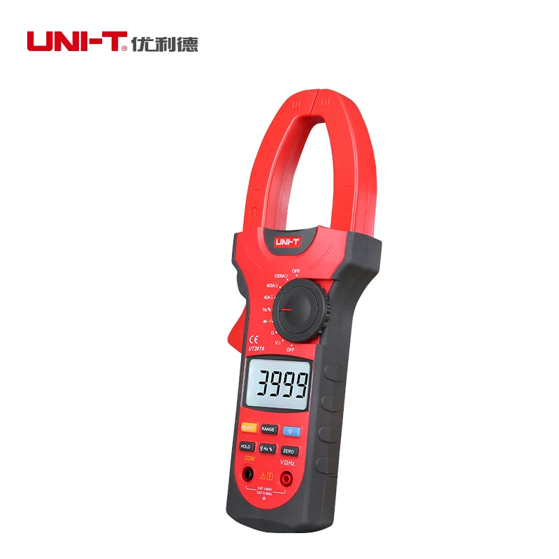 UNI-T цифровой клещи UT207 UT207A UT208 UT208A UT209 UT209A Авто Диапазон Вольт Ампер Ом Частотный