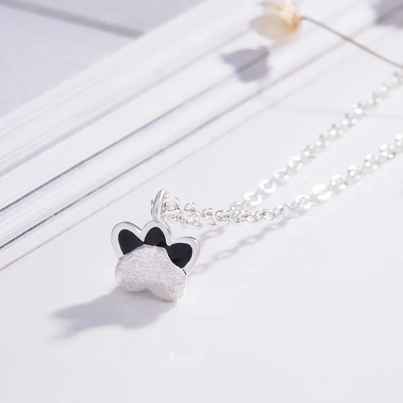 

FENGLI 925 Silver Color Cat Claw Pendant Necklaces 45cm for Women 2019 Elegant Birthday Gift Jewelry