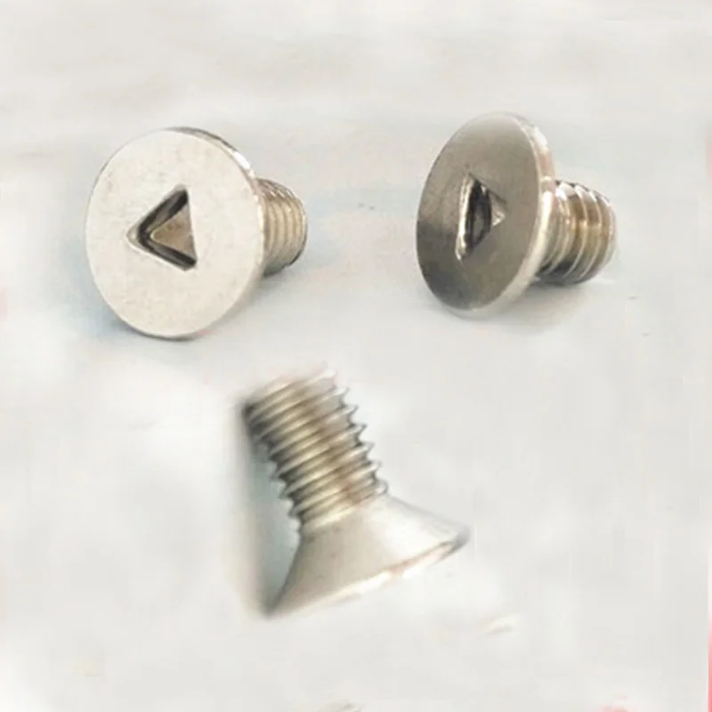 30 шт. M3 нержавеющая сталь плоская потайная головка треугольная паза Samsung