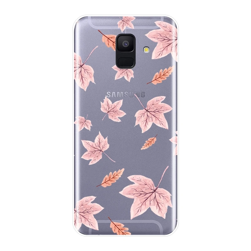 TPU чехол для телефона Samsung Galaxy A3 A5 A7 2016 2017 Мягкая силиконовая розовая задняя крышка