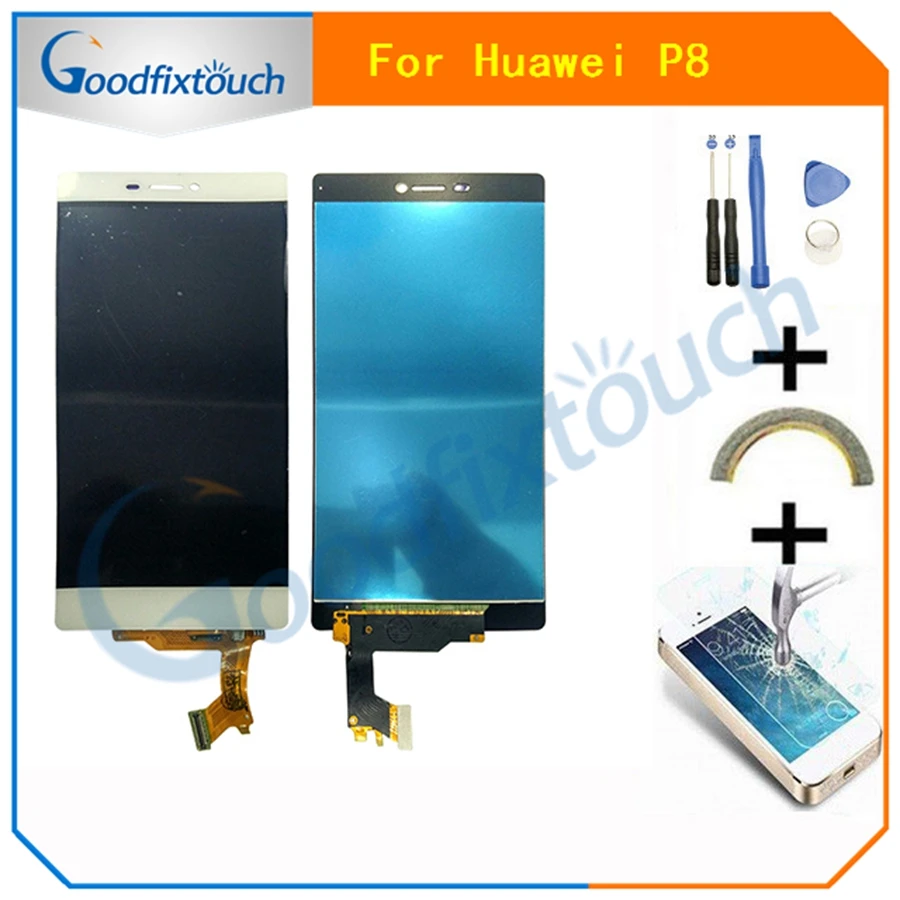 Для Huawei P8 ЖК дисплей с сенсорным экраном и дигитайзером в сборе запасная деталь