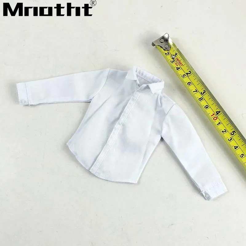 

1/6 Scale Male Soldier Fashion White Shirt Clothes Model for 12inch Action Figure Accessories toys m5