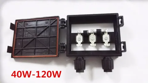 Солнечная распределительная коробка 40 Вт-120 Вт, Водонепроницаемая IP65 для солнечной панели, соединительная коробка PV кабельного соединения с солнечной панелью с диодом