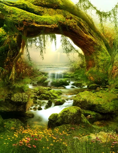 

MEHOFOTO Vinyl Photography Backdrop Beautiful forests and scrubland Computed printed Outdoors Wedding Backdrop F-165