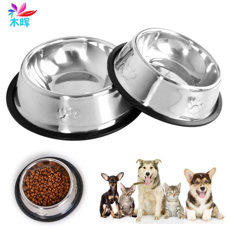 

Pet Dog Cat Puppy Stainless Steel Travel Feeder Feeding Food Bowl Water Dish Hot MAR24_8