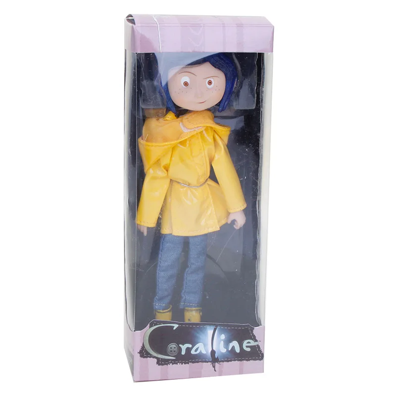 NECA Coraline &amp the Secret Door dolls 18 см желтый дождевик версия девочка Кэролайн