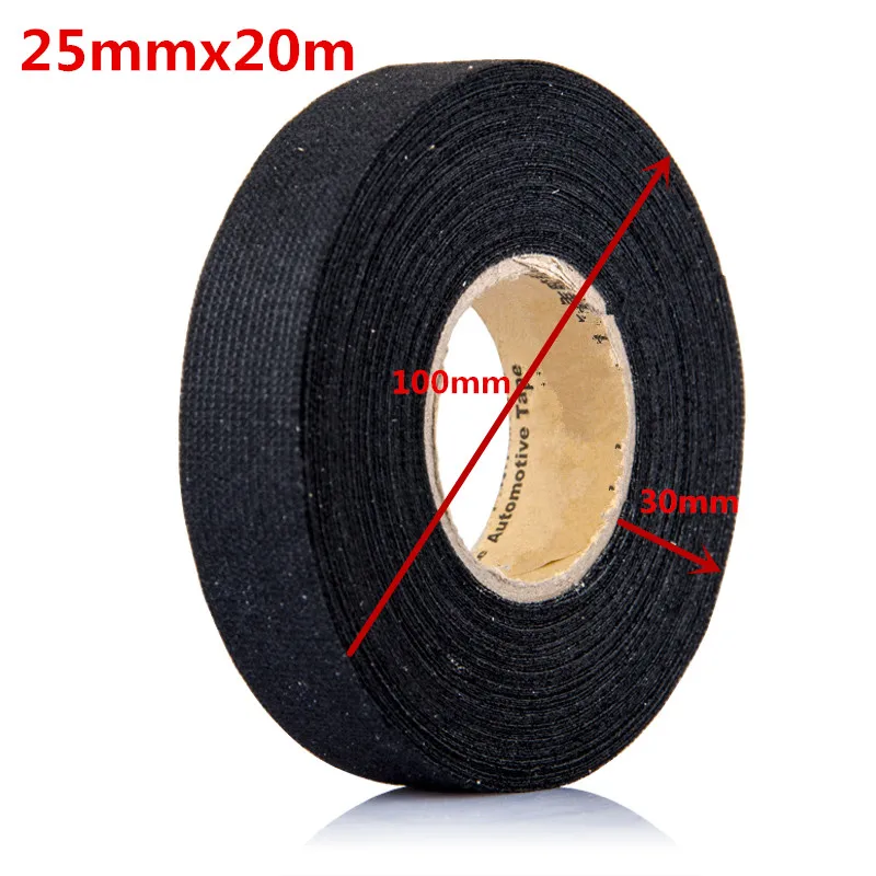 19mmx20m Universal Flannel fabric Cloth Tape automotive wiring harness flannelet glue high temperature tape | Обустройство дома