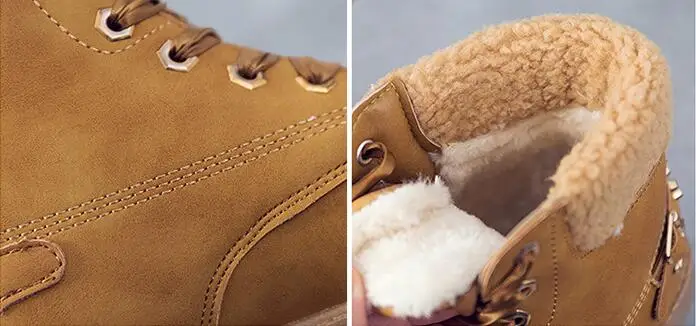 Сапоги Aleafalling женские с круглым носком повседневные однотонные ботильоны на