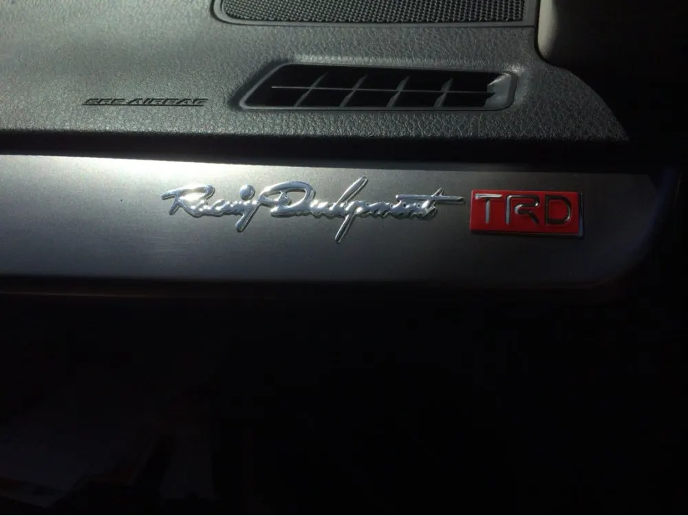 2x Автомобильная Стайлинг Trd наклейка светоотражающая автомобильная ручка двери