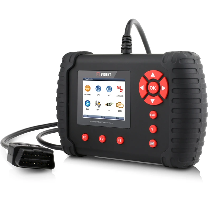 VIDENT iLink450 OBD2 сканер считыватель кодов для ABS SRS система Поддержка сброса масла EPB SAS