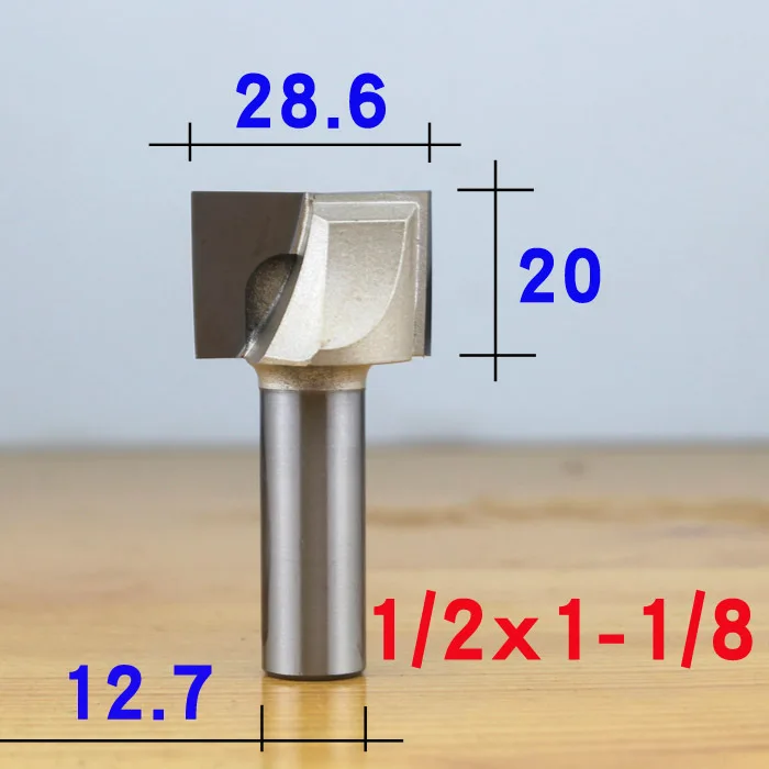 1-2 x 1 1-8 1/" 1/2" хвостовик ПОВЕРХНОСТИ строгания древесины Фрезерные фрезы плоское дно очистки древесины резки Pro класс деревообрабатывающий резной нож - Длина режущей кромки: 1-2 x 1 1-8
