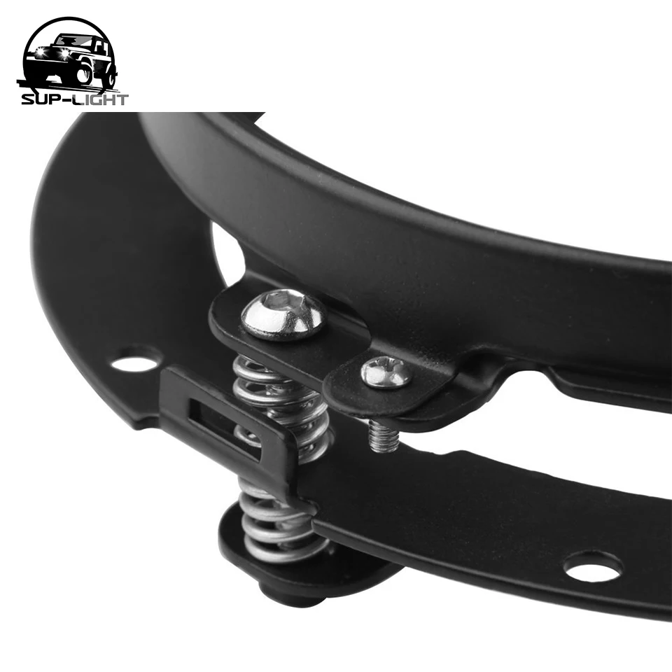 Черный 7-дюймовый круглый кольцевой Монтажный кронштейн для крепления фар Harley