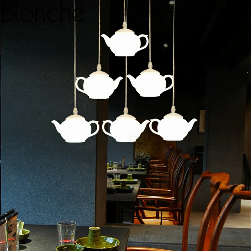 Современный чайник светильник акриловый подвесной подвесные светильники для