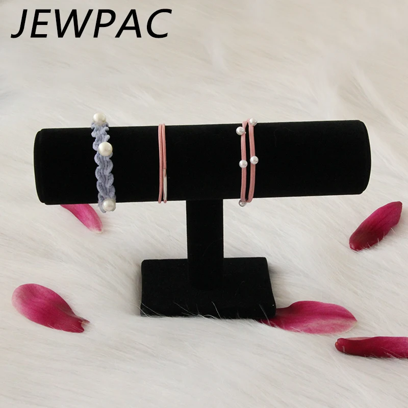 JEWPAC черный держатель для браслета одноуровневый ожерелье цепочка часов стойка