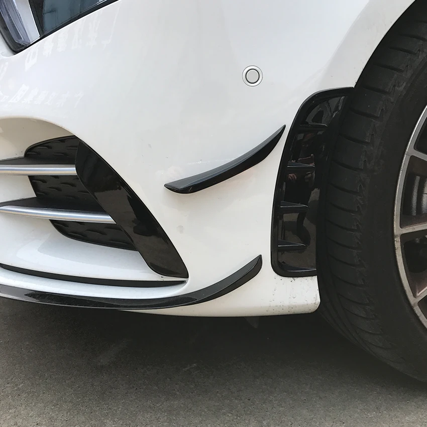 Передний бампер воздуха на выходе наклейки Накладка для Mercedes Benz A класс W177 A180 A200 A220 A250 спортивные аксессуары для стайлинга автомобилей