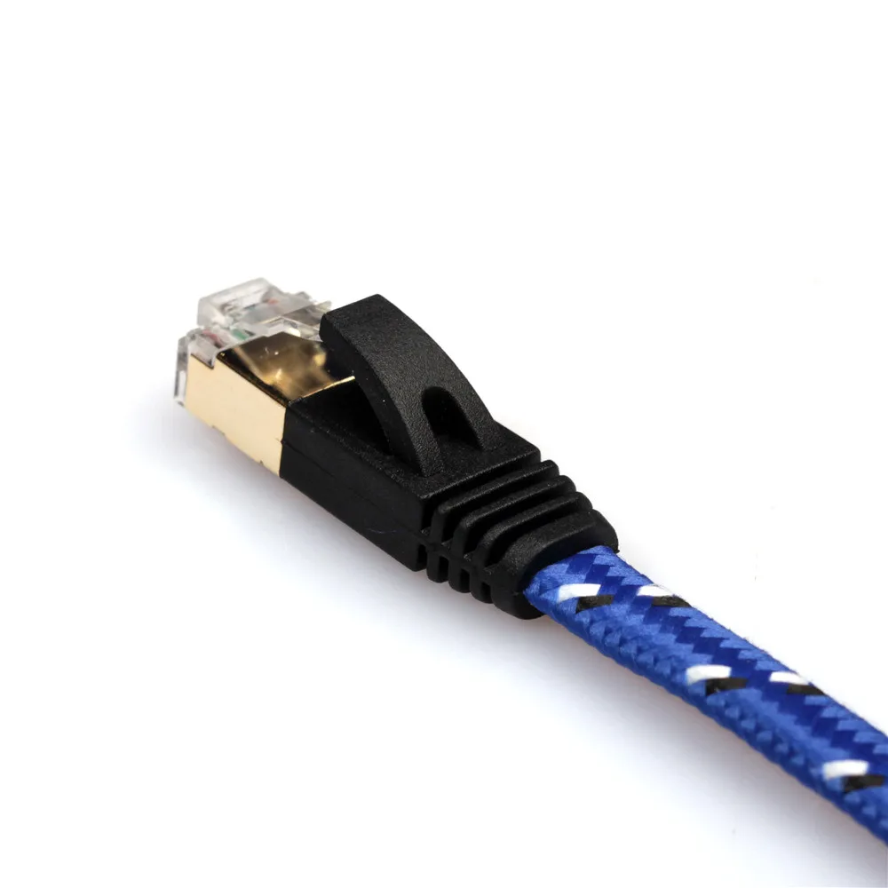 Colohas 1 м 8 3 5 Ethernet кабели плоский CAT7 оплетка кабель RJ45 разъем сетевой Интернет