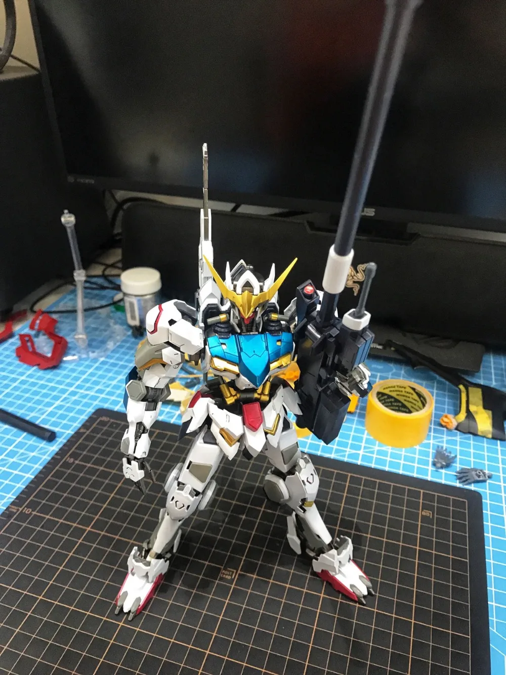 MJH M.J.H. модель 1/100 MG HIRM ASW-G-08 барбатос Гундам железобокровные сироты DM013