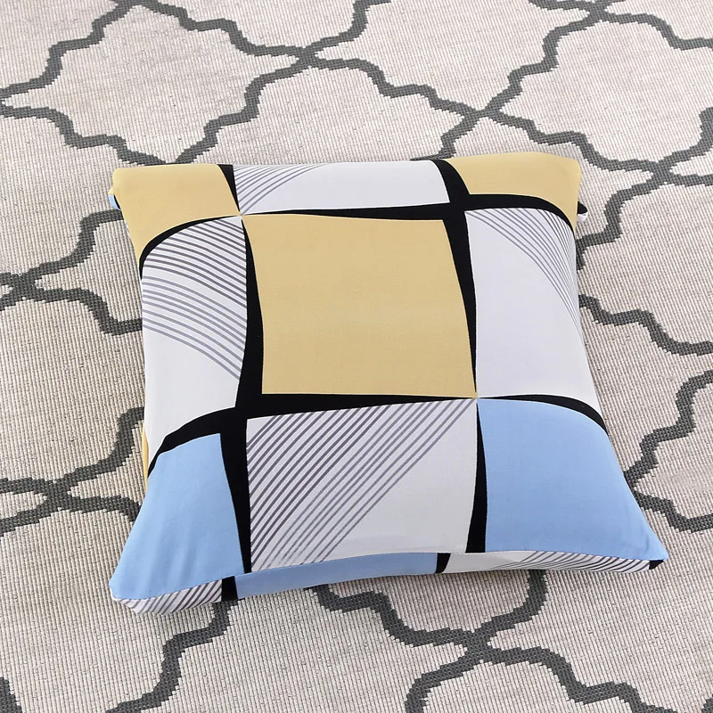 

Colorful Grids Sofa Slipcovers Tight Wrap All-inclusive Slip-resistant Elastic Cubre Sofa Towel Corner Sofa Cover Couch Cover
