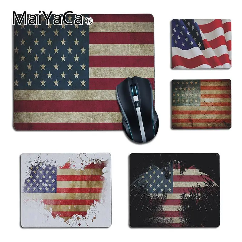 MaiYaCa Новая мода MousePadUsa Флаг Индивидуальные коврики для мыши компьютерный ноутбук