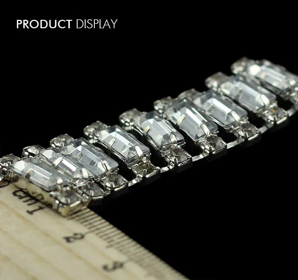 Металлические стразы с кристаллами и бусинами украшения цепочкой Пришивные